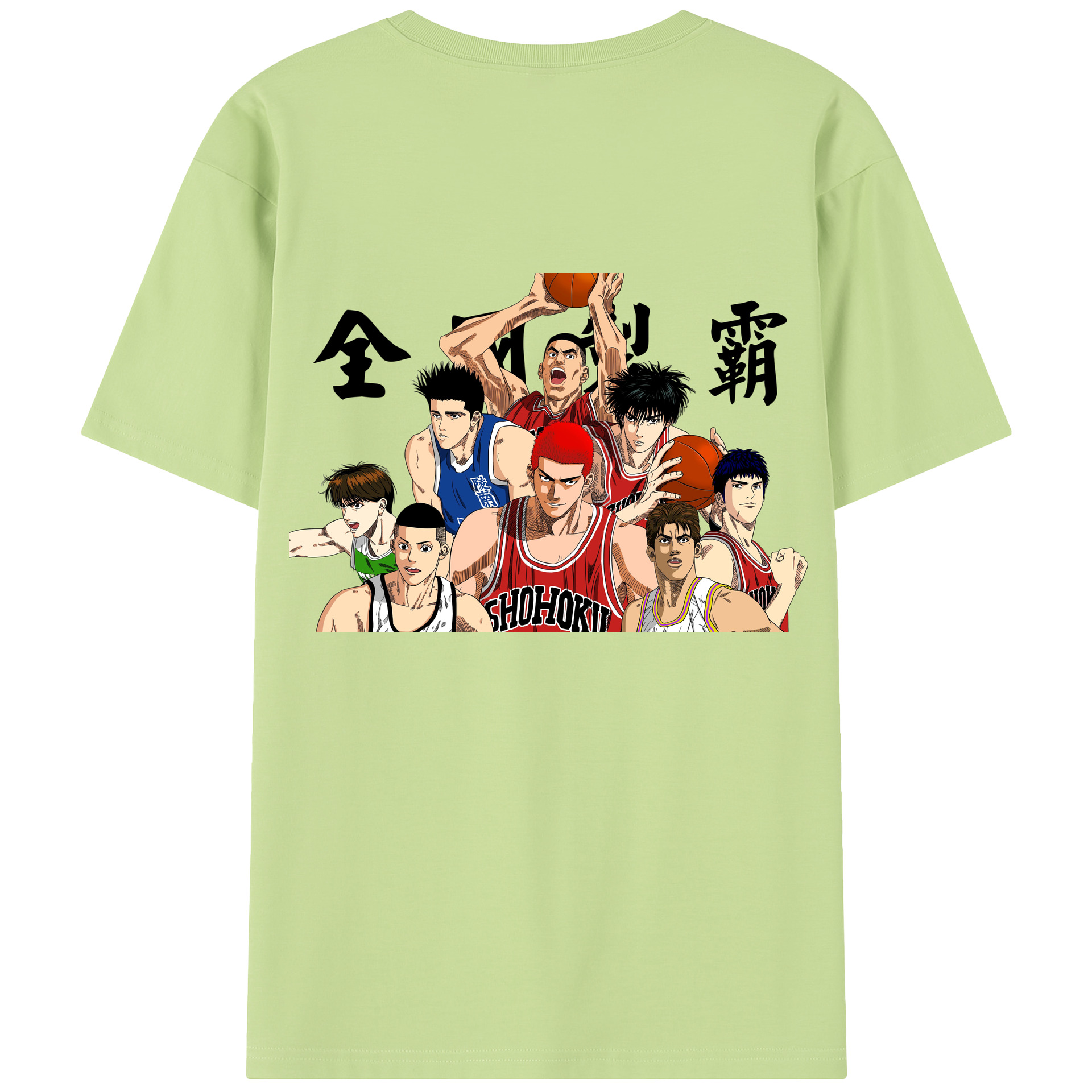 SLAM DUNK／スラムダンク 綿100％半袖Tシャツ（背面プリント）